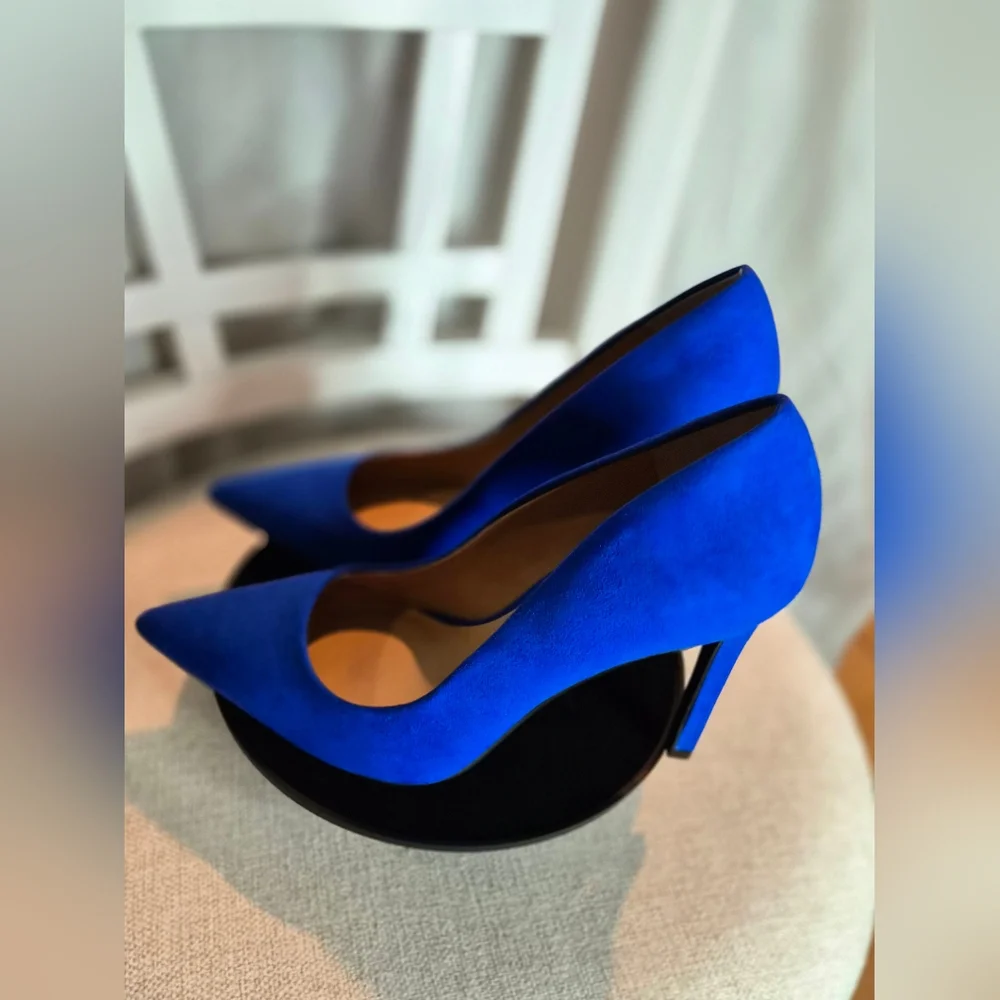 I.N.C. International Concepts® Stunning NIB Cobalt Blue 7M Shelya Pumps - Picture 8 of 11